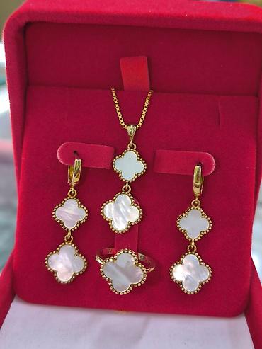 Серебряные наборы украшений: Набор украшений, Проба 925, Женские, Новый — 8