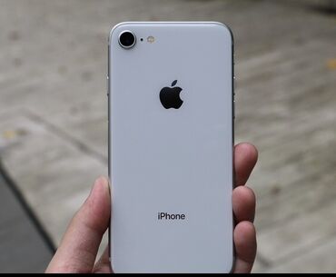 телефоны айфон 8: IPhone 8, Колдонулган, 64 ГБ, Ак, Каптама, 75 %