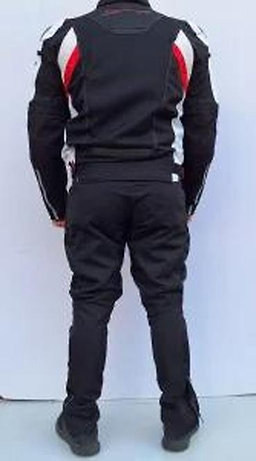 Sportska odeća: Pantalone za motor sa štitnicima Dainese Air Tex crno crvene — 26