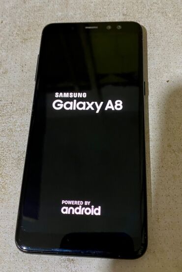 samsung sadə telefonlar: Samsung Galaxy A8, 32 GB, rəng - Qara, Barmaq izi