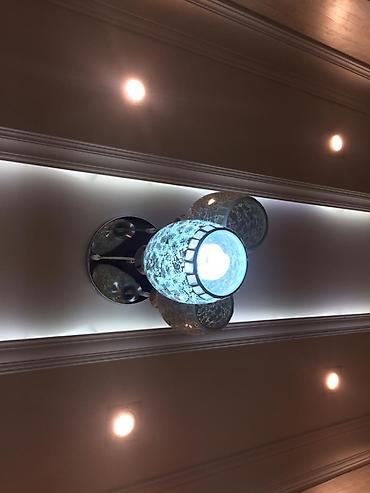 led lusteri: Çılçıraq, 3 lampa, Şüşə — 2