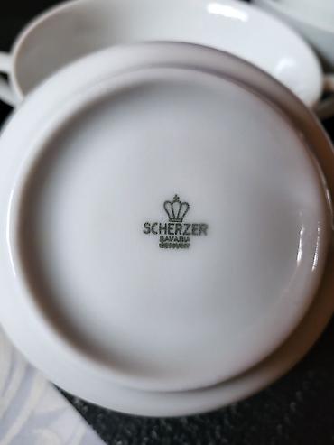Kuhinjski setovi: Cinije za supe,corbe 9kom.1949 do 1991god.Scherzer,Bavaria. Cinije — 4