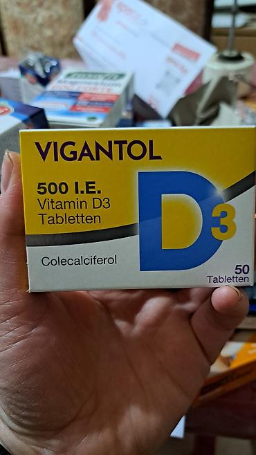 viga: Məhsul: VIGANTOL Vitamin D3 Tabletləri - Tərkib: Kolekalsiferol — 1