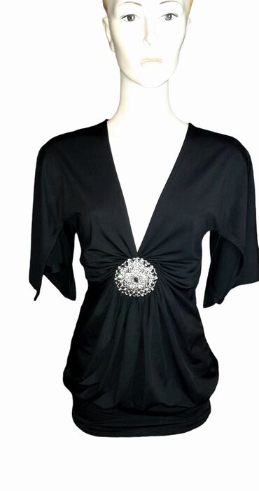svecane uske haljine: M (EU 38), color - Black, Evening, Short sleeves