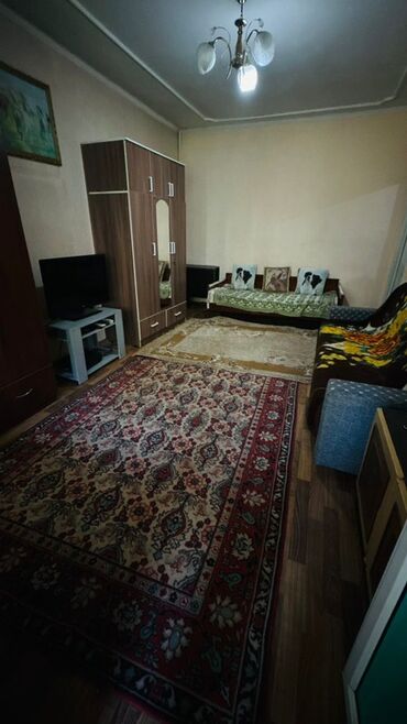 долгосрочная аренда квартир аламедин: 1 комната, 33 м², 105 серия, 1 этаж, Старый ремонт