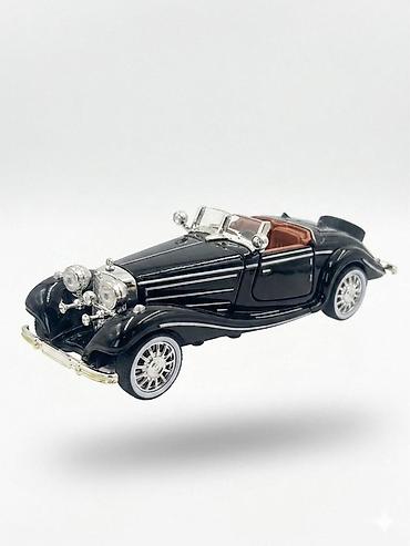 kabriolet: Kolleksiya üçün klassik avtomobil modeli – qara rəngli kabriolet — 3
