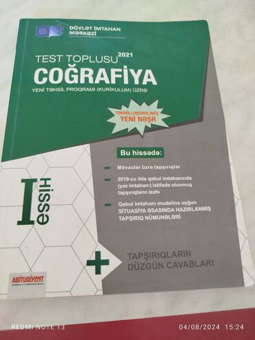 coğrafiya güvən pdf yüklə: Coğrafiya Test toplusu 2021 içi yazılmayıb təmizdir