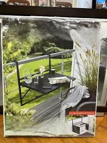 Baštenski nameštaj: Belavi balkon sto sa sušilicom za veš - Multifunkcionalni sklopivi — 15