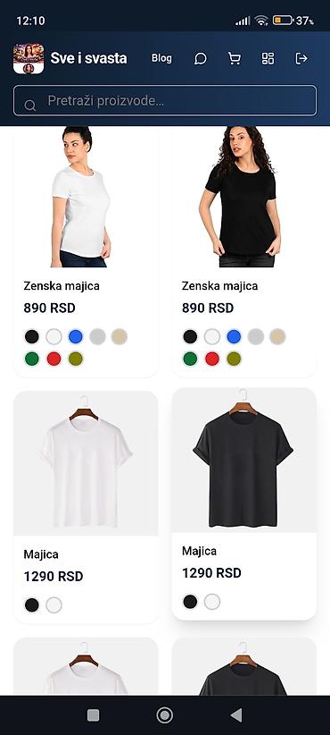 Majice: Pamučne majice – muške i ženske modeli - Tipovi: klasične kratke — 6