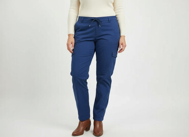spodnie damskie chinosy allegro: B.P.C, Material trousers for women, size XL