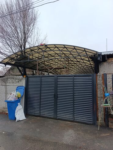 Сварка: Навес из Российского металла с поликарбонатным и металлическим — 13