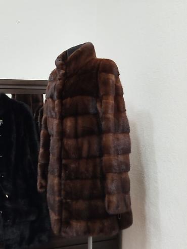 Шубы: Шуба, Норка, По колено, Канада, С капюшоном, S — 2