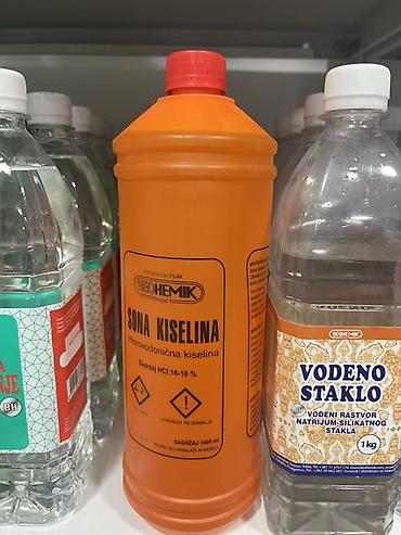 dozer za hlor: Sona kiselina – hlorovodonična kiselina (HCl 16–18%), pakovanje 1000 — 1