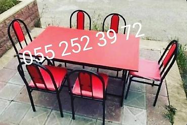 Bağ, çöl oturacaqları: Yeni, Sadə stul, Metal, Azərbaycan — 8