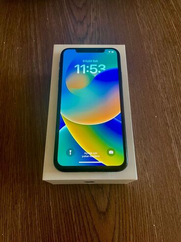 Apple iPhone: IPhone X, 64 GB, Barmaq izi, Face ID, Sənədlərlə