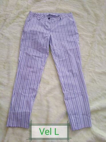 zenske pantalone za zimu: L (EU 40), Visok struk, Ravne nogavice
