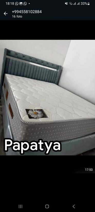 Çarpayılar: Yeni, Təknəfərlik çarpayı, Bazasız, Matras ilə, Siyirməsiz — 7