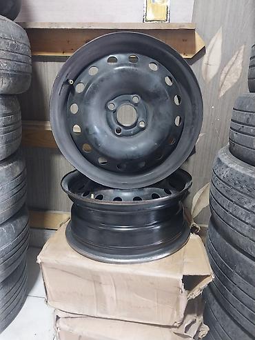 avtomobil cadiri: Chevrolet loqolu orijinal təkər qapaqları ilə birlikdə dəmir disk — 5