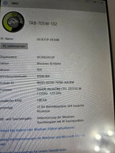 Tableti: POINT of VIEW TAB-P705W-132 windows tablet 7 inca Prodajem Windows — 13