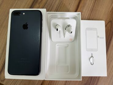 20w adapter: IPhone 7 Plus, 32 GB, Jet Black, Zəmanət, Barmaq izi, Sənədlərlə