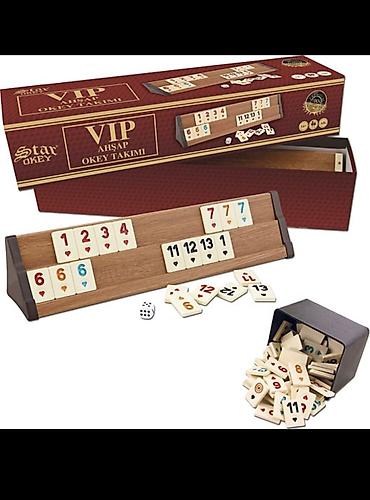 çəki daşlari: Star Okey VIP Wooden Rummy Set – Ahşap Okey Takımı - Brend: Star Okey — 3