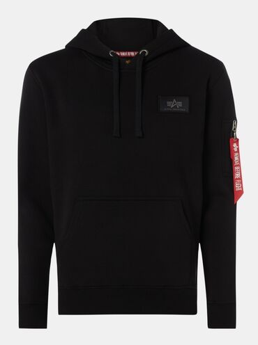 diesel duks muski: Sweatshirt, S (EU 48), color - Black, With a hood