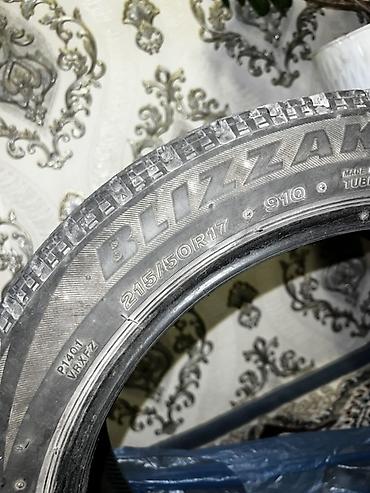 nexia ош: Шины 215 / 50 / R 17, Зима, Б/у, Комплект, Легковые, Bridgestone — 2