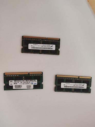 ram 1333mhz: DDR3 12GB RAM ÇOX İSTİFADƏ EDİLMƏYİB. - Növ: DDR3 SO-DIMM (laptop — 1