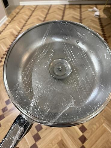 qranit tavalar: Tava, rəng - Gümüşü, Paslanmayan polad, 24 sm — 1
