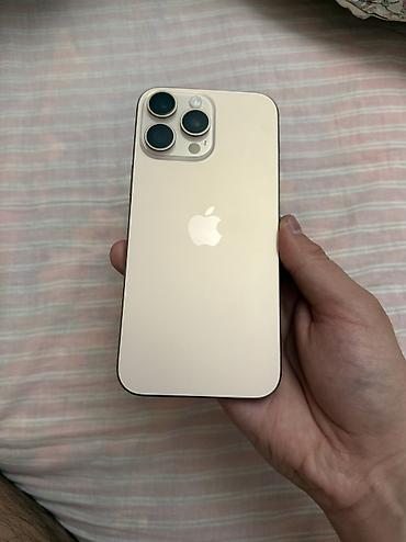 Apple iPhone: IPhone 16 Pro Max, Б/у, 512 ГБ, Desert Titanium, Защитное стекло, 93 % — 2