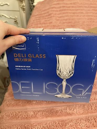 бокалы: Набор бокалов DELISOGA на ножке — 6 штук. - Материал: прозрачное — 5