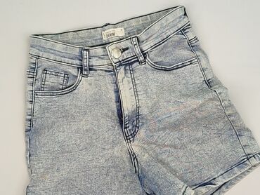reserved spodnie z szerokimi nogawkami: Denim, Szorty damskie, rozmiar XS
