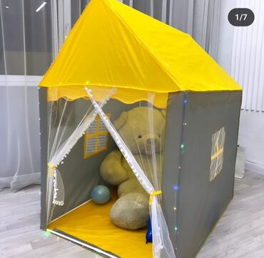 детские батут: Детская палатка шатер, брала на подарок дочке за1500 отдам за 1200