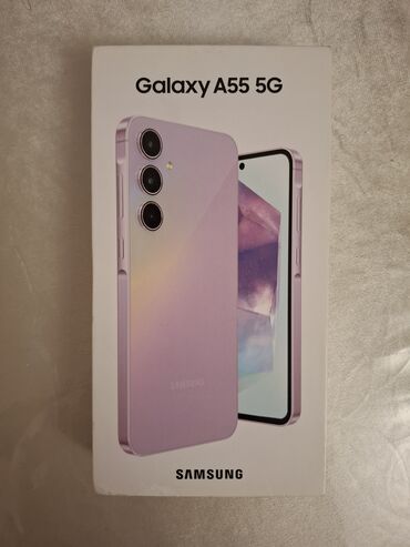 Samsung: Samsung Galaxy A55, 256 GB, Barmaq izi, Face ID