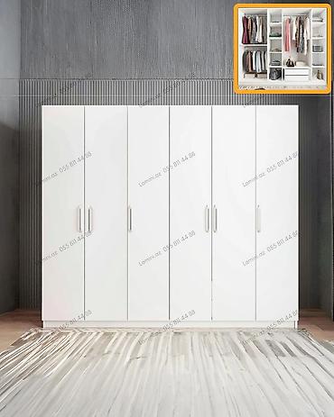 Мебель: 6 qapılı dolab – geniş saxlama ehtiyacı olanlar üçün ideal seçim — 1