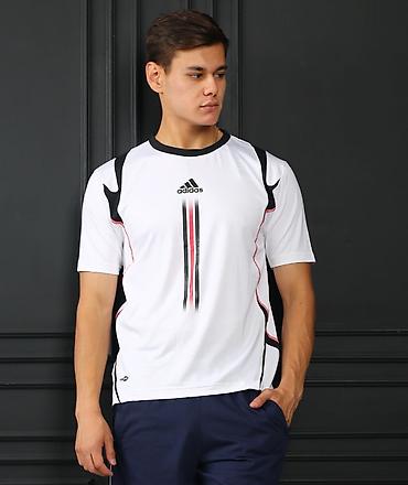 фирменные adidas: Мужская футболка, Все размеры, Adidas, Новый, цвет - Белый, Платная доставка — 1