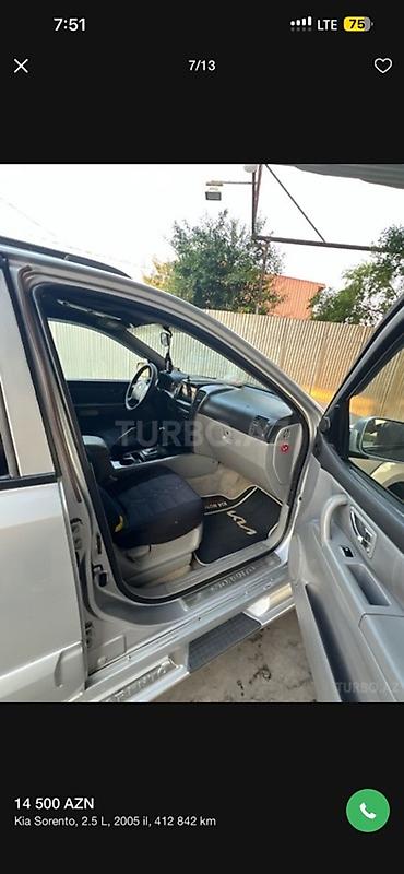qəzalı avto: Kia Sorento: 2.5 l | 2005 il Ofrouder/SUV — 5