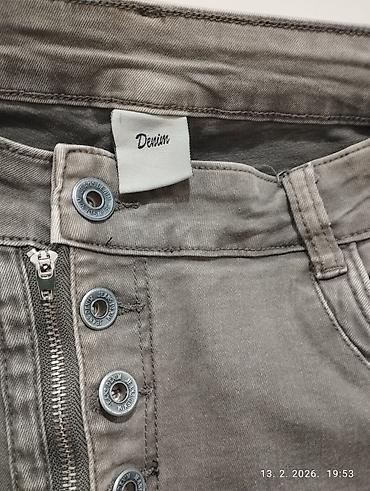 Farmerke: Sive farmerke – slim/skinny kroj - Dužina 98 cm širina struka 39 cm - — 6