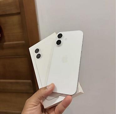 IPhone 16, 128 GB, Ağ, Zəmanət, Simsiz şarj, Face ID