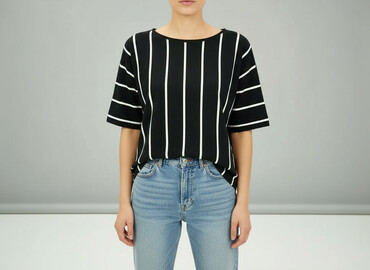 t shirty damskie oversize czarne: T-shirt damski, rozmiar S w lalafo.pl t shirty damskie oversize czarne: T-shirt damski, rozmiar S