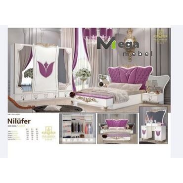 xırdalanda daxili kreditlə evlər: Nilufər yataq dəsti🤩 Fabrik istehsalı mebellərin topdan qiymətlə