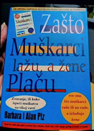 zvucnik i knjiga: Knjiga besteler. "Zašto muškarci lažu, a žene plaču". Na 319 strana