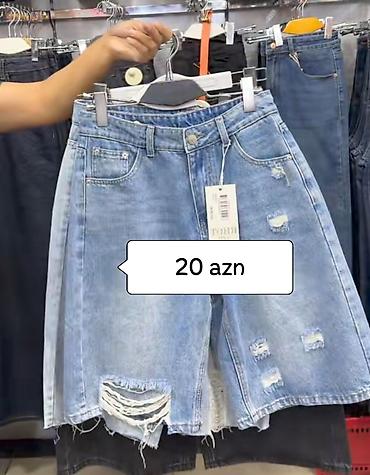 adidas şort: Şort, Adidas, M, rəng - Mavi — 1