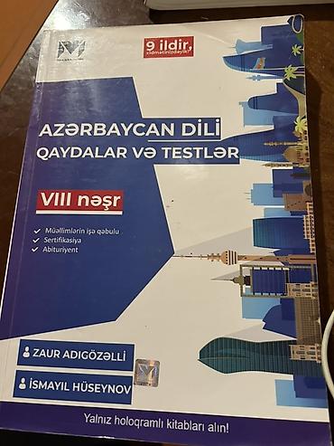 Azərbaycan dili – Qaydalar və Testlər (VIII nəşr) kitabı -