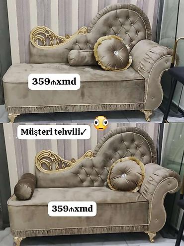 Divanlar: Mebel dəsti və yumşaq mebellər - Yumşaq divan, zümrüd-yaşıl rəng — 4