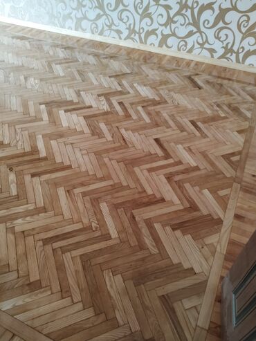 Döşəmə işləri: Pol ve parketlerin yonulub laklanmasi yuksek seviyyede — 6