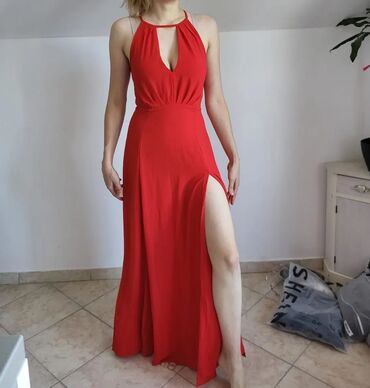 haljina spamukspandexkopcanje sa strane rajfeslus: XS (EU 34), color - Red, Evening, With the straps