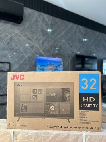 android smart box tv: Yeni Televizor JVC QLED 50" 4K (3840x2160), Ödənişli çatdırılma, Rayonlara çatdırılma