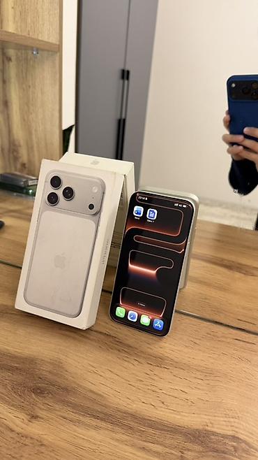Уюлдук телефондор жана аксессуарлар: IPhone 17 Pro Max, Колдонулган, 256 ГБ, Natural Titanium, Куту, 98 % — 5
