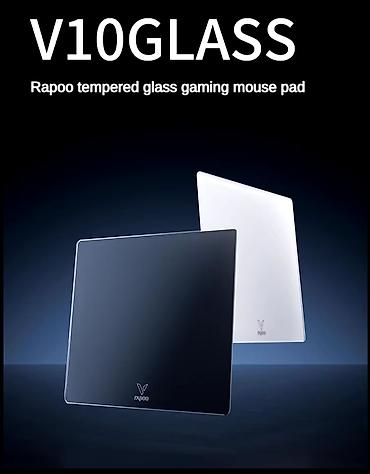 windows surface: Коврик для мыши из закаленного стекла Rapoo V10GLASS Содержит — 3
